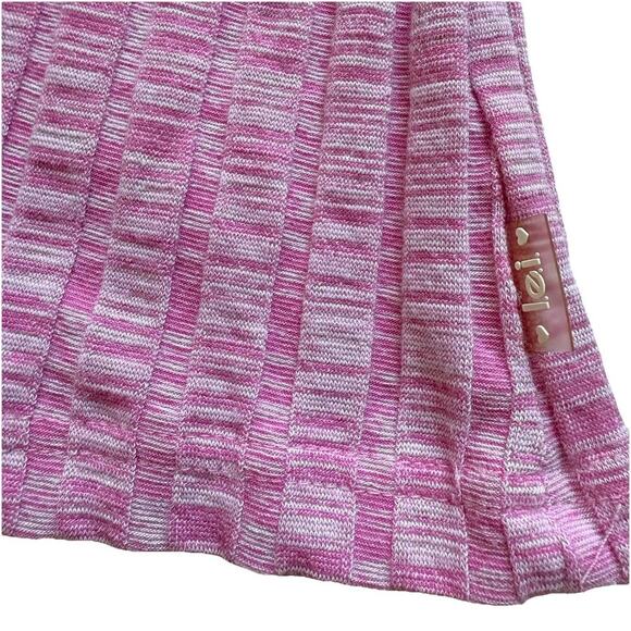 Vtg Y2K LEI Collared Shirt Pink Ribbed Coquette M Bella Swan Preppy Indie Sleaze - Picture 3 of 10